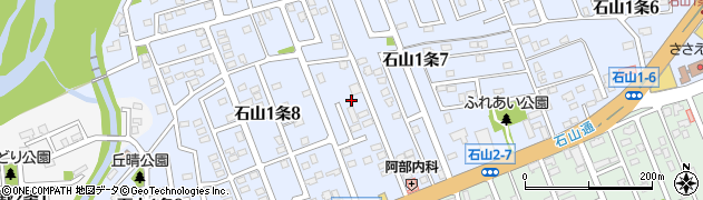 北海道札幌市南区石山１条7丁目10周辺の地図