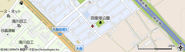 北海道北広島市大曲柏葉5丁目周辺の地図