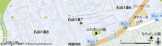 北海道札幌市南区石山１条7丁目4-14周辺の地図