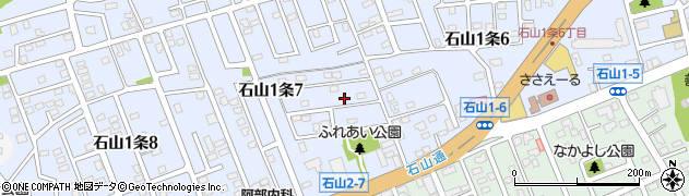 北海道札幌市南区石山１条7丁目4-6周辺の地図