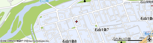 北海道札幌市南区石山１条7丁目12周辺の地図