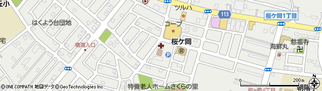 釧路桜ケ岡郵便局周辺の地図