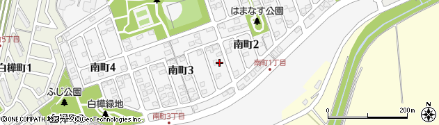 北海道北広島市南町周辺の地図