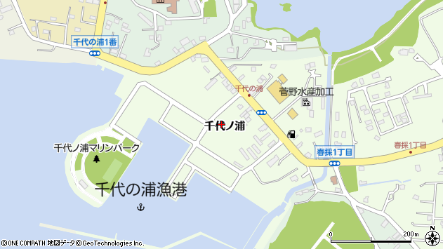 〒085-0823 北海道釧路市千代ノ浦の地図