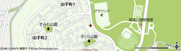 北海道北広島市山手町周辺の地図
