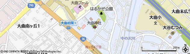 大曲神社周辺の地図