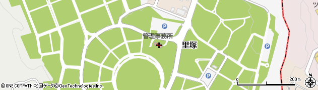 保健所　里塚霊園管理事務所周辺の地図