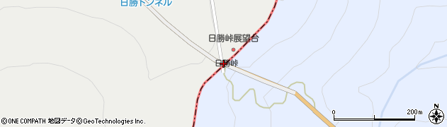 日勝峠周辺の地図