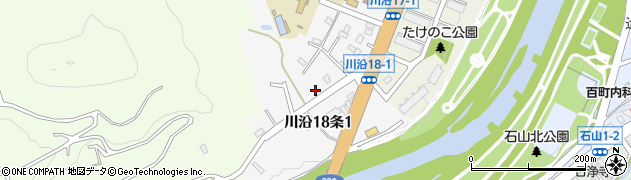 北海道札幌市南区川沿１８条周辺の地図