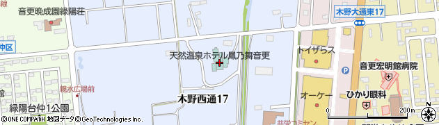 天然温泉ホテル鳳乃舞音更周辺の地図