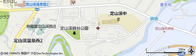 北海道札幌市南区定山渓温泉西1丁目周辺の地図