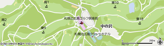 札幌北広島ゴルフ倶楽部周辺の地図