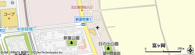 北海道北広島市新富町東周辺の地図