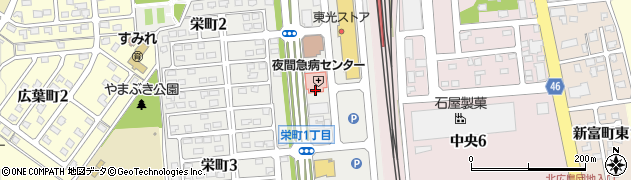 綜合警備保障株式会社北海道支社北広島営業所周辺の地図