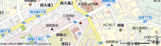 ローソン釧路浦見店周辺の地図