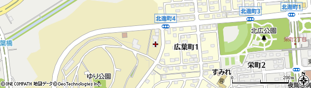 北海道北広島市輝美町8周辺の地図