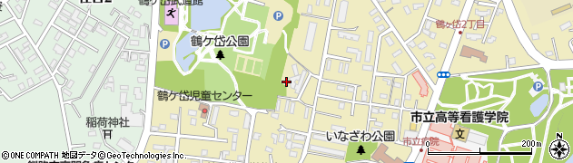 北海道釧路市鶴ケ岱周辺の地図