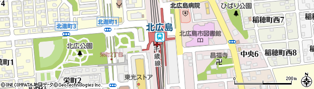 コンビニキヨスク　北広島店周辺の地図