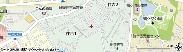 北海道釧路市住吉周辺の地図