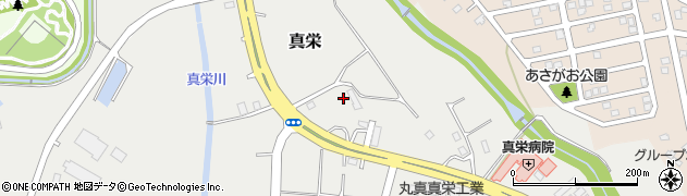 北海道札幌市清田区真栄周辺の地図
