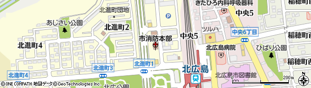 北広島市消防本部周辺の地図