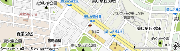 ファミリーマート札幌美しが丘店周辺の地図