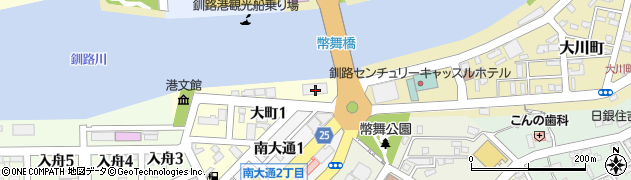 日本政策金融公庫釧路支店中小企業事業周辺の地図