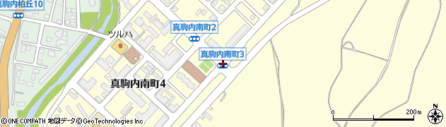 真駒内南町３周辺の地図