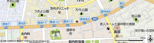 米津履物店周辺の地図