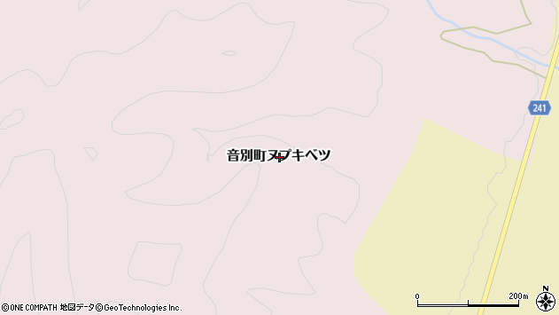〒088-0106 北海道釧路市音別町ヌプキベツの地図