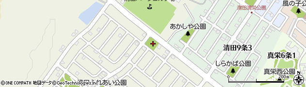 清田コナラ公園周辺の地図
