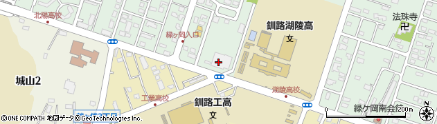 釧路シティホール周辺の地図