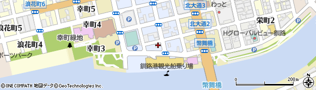 ローソン釧路錦町店周辺の地図