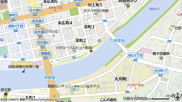 〒085-0013 北海道釧路市栄町の地図