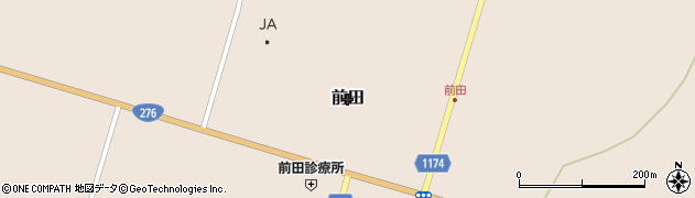 北海道共和町（岩内郡）前田周辺の地図