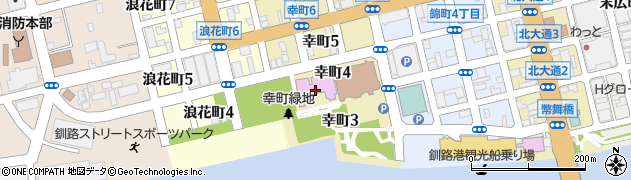 北海道立釧路芸術館周辺の地図