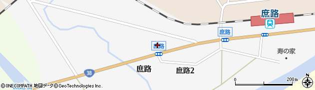 釧路市消防本部西消防署　白糠支署白糠消防団第２分団詰所周辺の地図