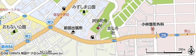 阿弥陀寺周辺の地図