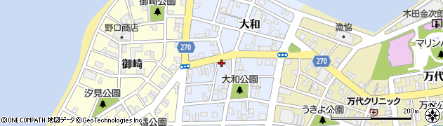 ミワ本田食料品店周辺の地図