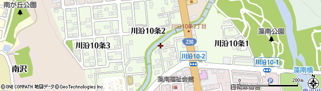北海道札幌市南区川沿１０条周辺の地図