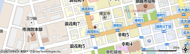セブンイレブン釧路浪花町店周辺の地図