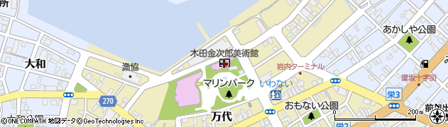 木田金次郎美術館周辺の地図