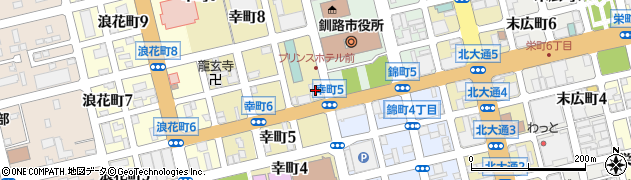 朝日生命保険相互会社　釧路西営業部周辺の地図