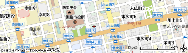 北海道信用保証協会釧路支店周辺の地図