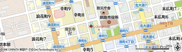 釧路プリンスホテル 中国料理 錦周辺の地図