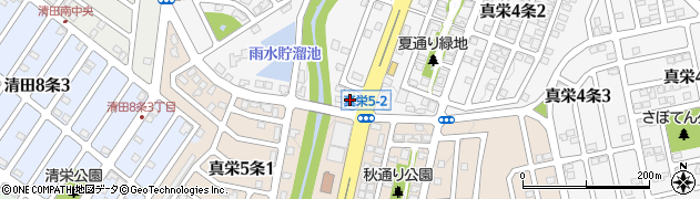 セブンイレブン札幌真栄４条店周辺の地図