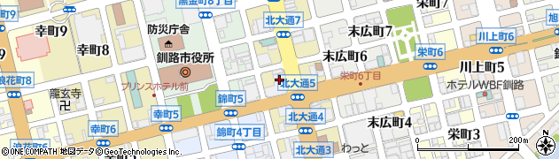 富士火災海上保険株式会社　釧路サービスセンター周辺の地図
