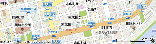 株式会社ズコーシャ　釧路出張所周辺の地図