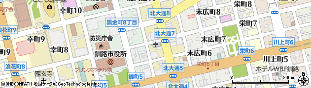 東横ＩＮＮ釧路十字街周辺の地図