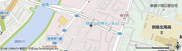 北海道釧路市材木町8周辺の地図